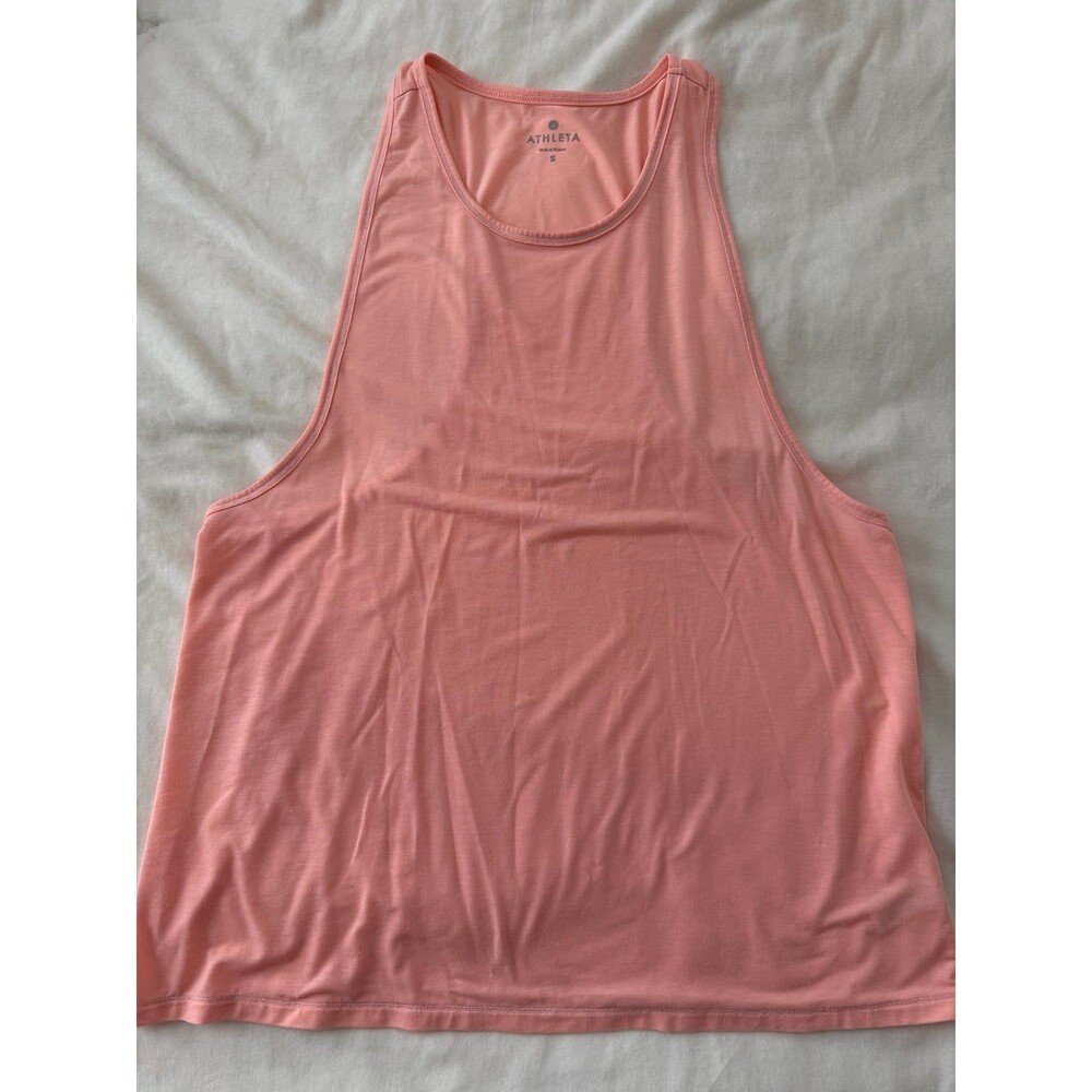 ATHLETA Women's Pink Athletic Tank Top